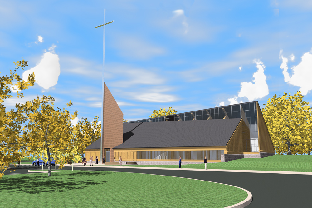 new catholic church, saint henry, foresight architects