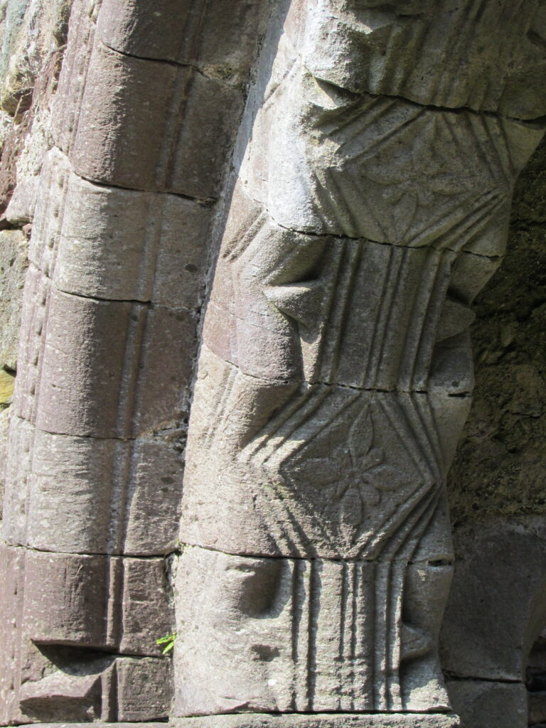 Chancel arch in the nave of Kilmalkedar Church, Kerry