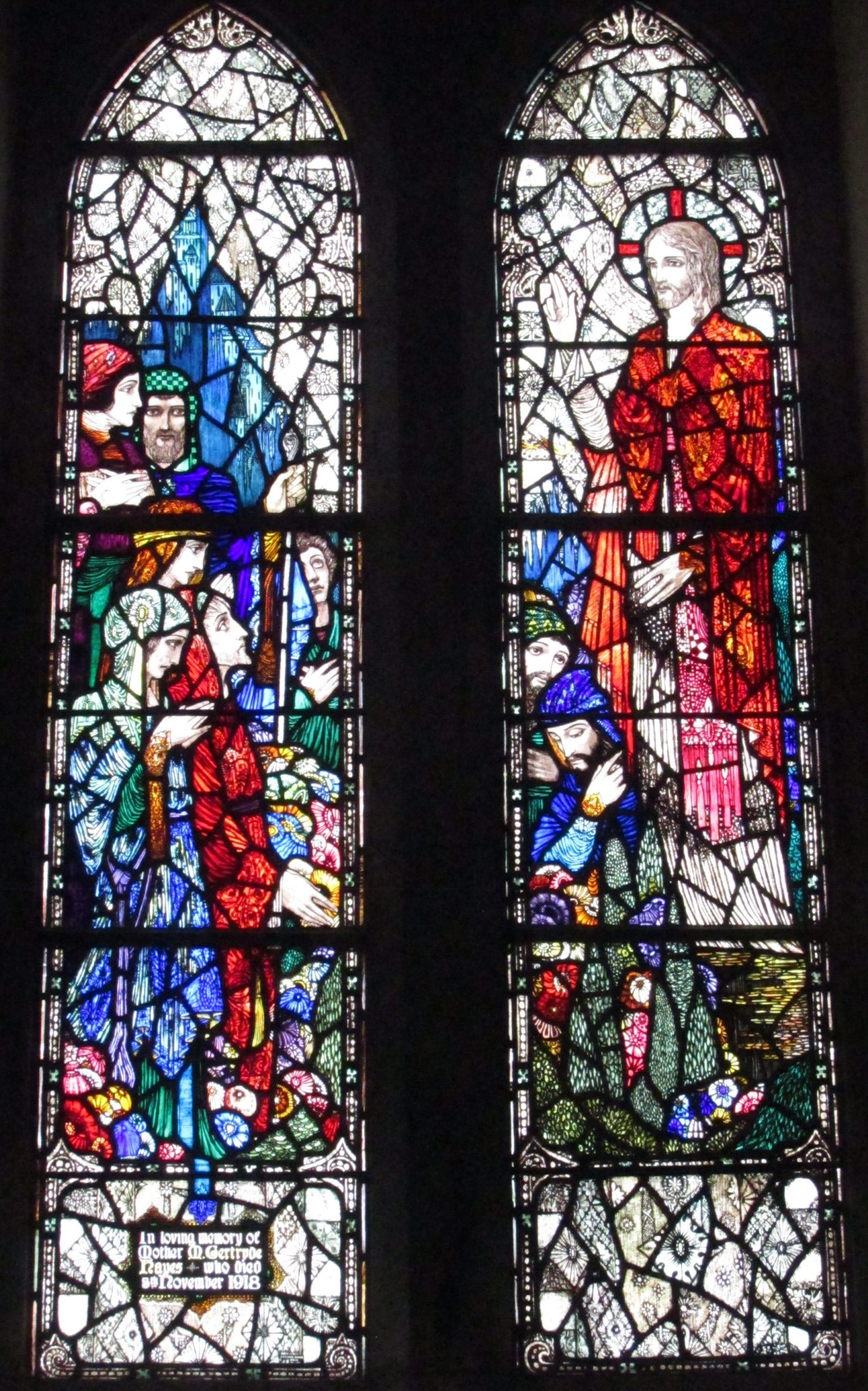 Harry Clarke window in St. Joseph Convent Chapel, Dingle